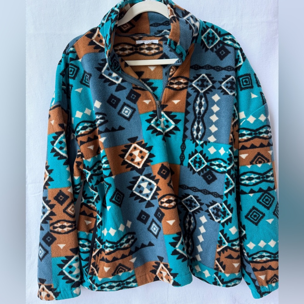O’Neill Fleece Quarter Zip Pullover Size Medium